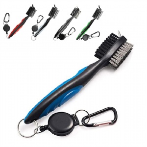 Deluxe Golf Brush with Zip Liner